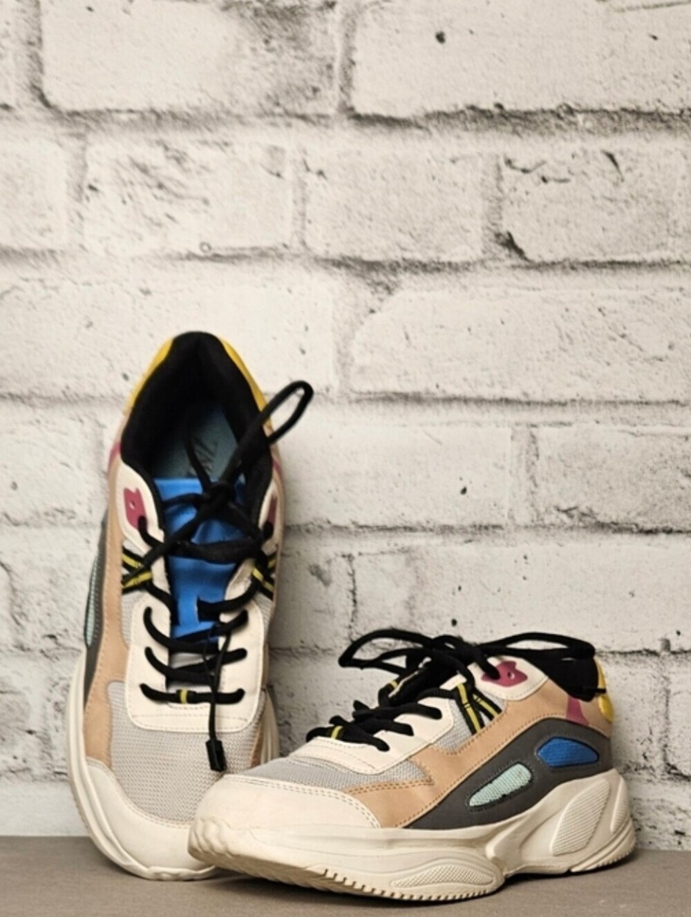 Zara Chunky Runner Sneakers Mens US 10 Multicolor Dad Shoes Streetwear